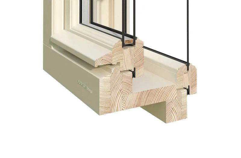 Double sash window for historical buildings